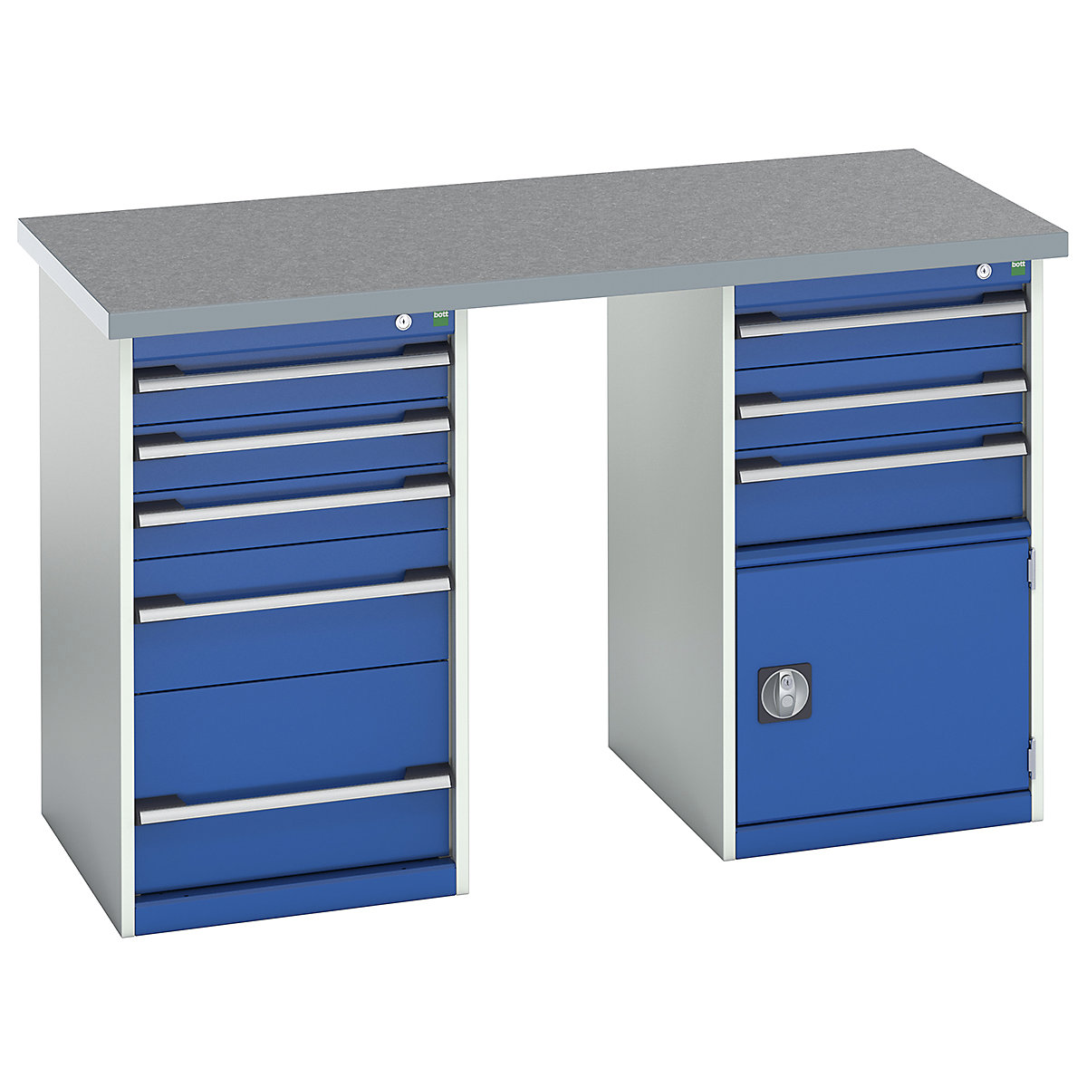 Bott Cubio Pedestal Island Benches | 1500 Wide