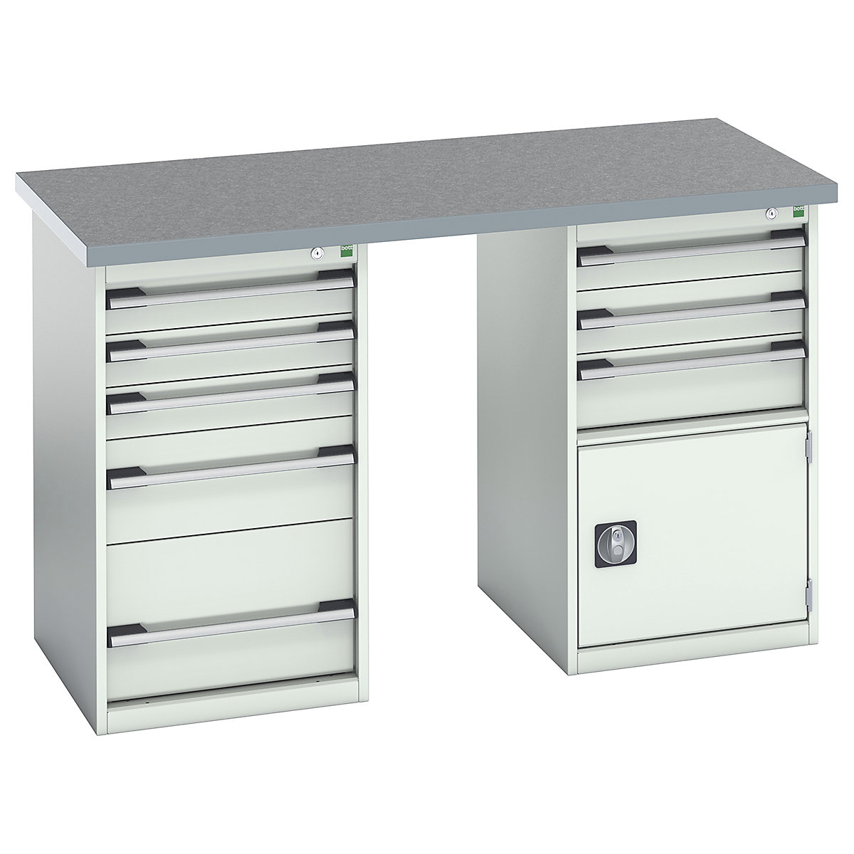 Bott Cubio Pedestal Island Benches | 1500 Wide