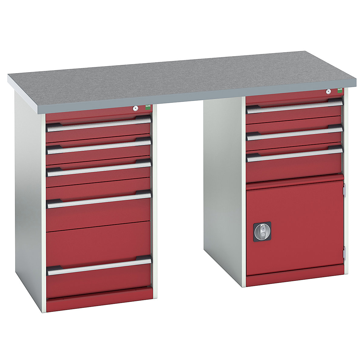 Bott Cubio Pedestal Island Benches | 1500 Wide