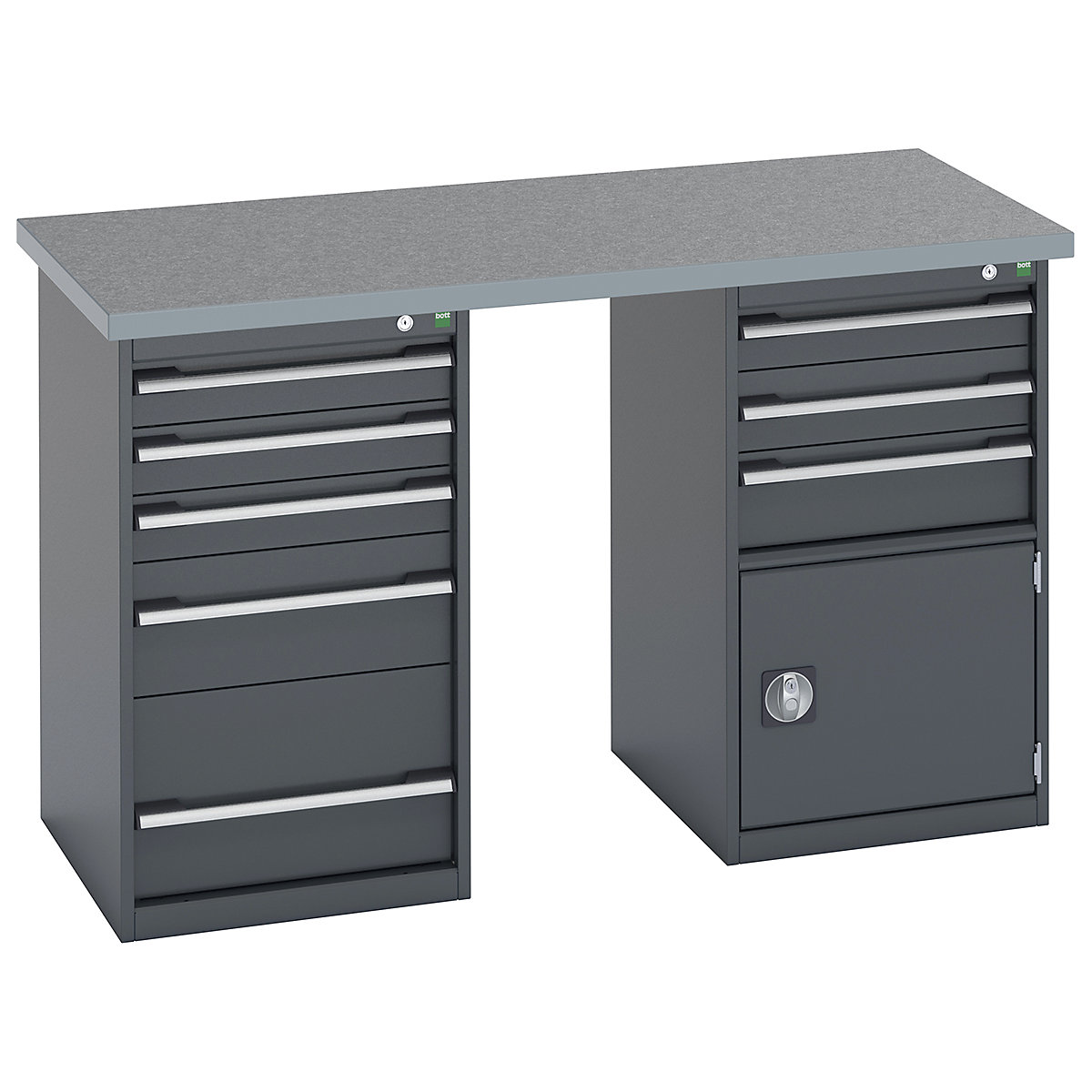Bott Cubio Pedestal Island Benches | 1500 Wide