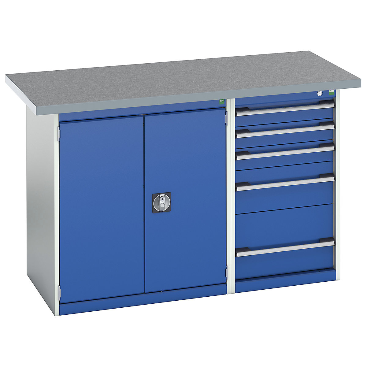 Bott Cubio Pedestal Island Benches | 1500 Wide