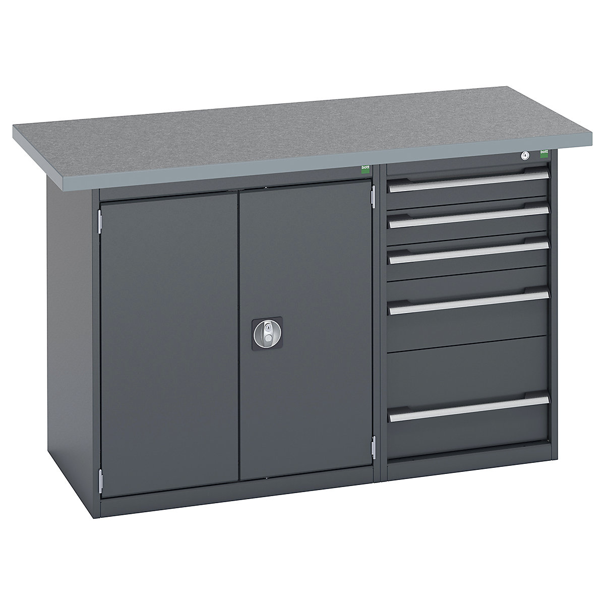 Bott Cubio Pedestal Island Benches | 1500 Wide