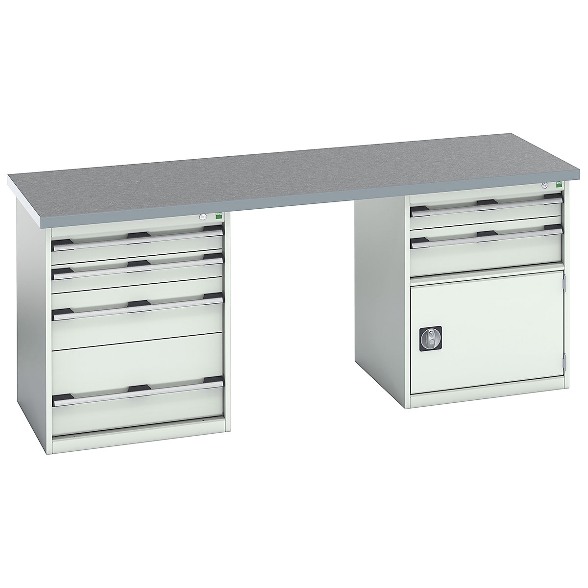 Bott Cubio Pedestal Island Benches | 2000 Wide