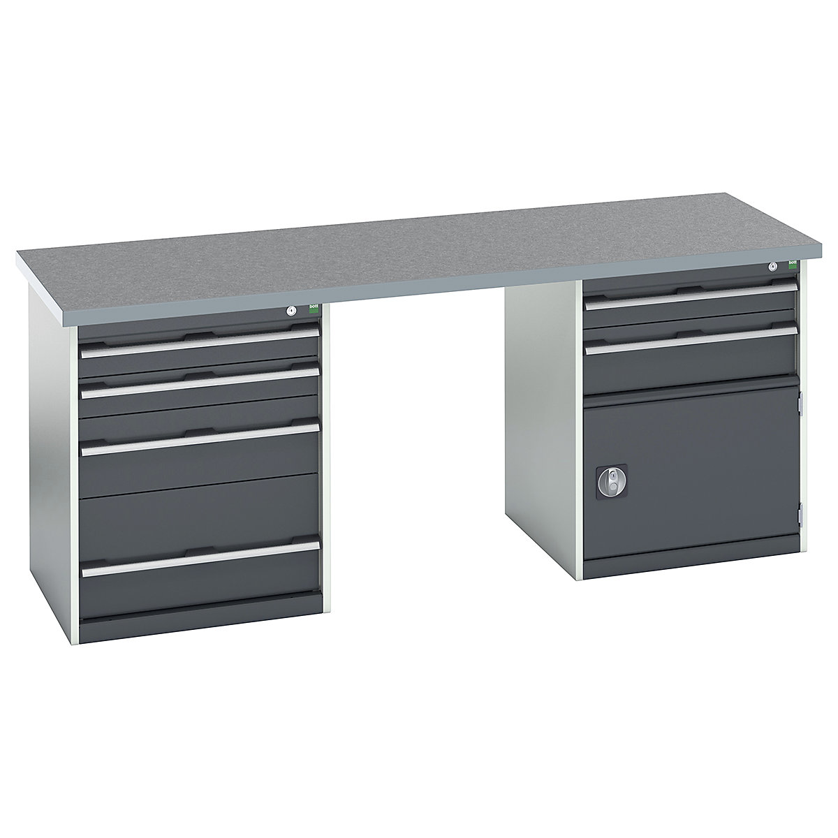 Bott Cubio Pedestal Island Benches | 2000 Wide
