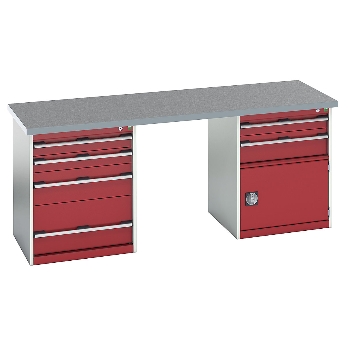 Bott Cubio Pedestal Island Benches | 2000 Wide