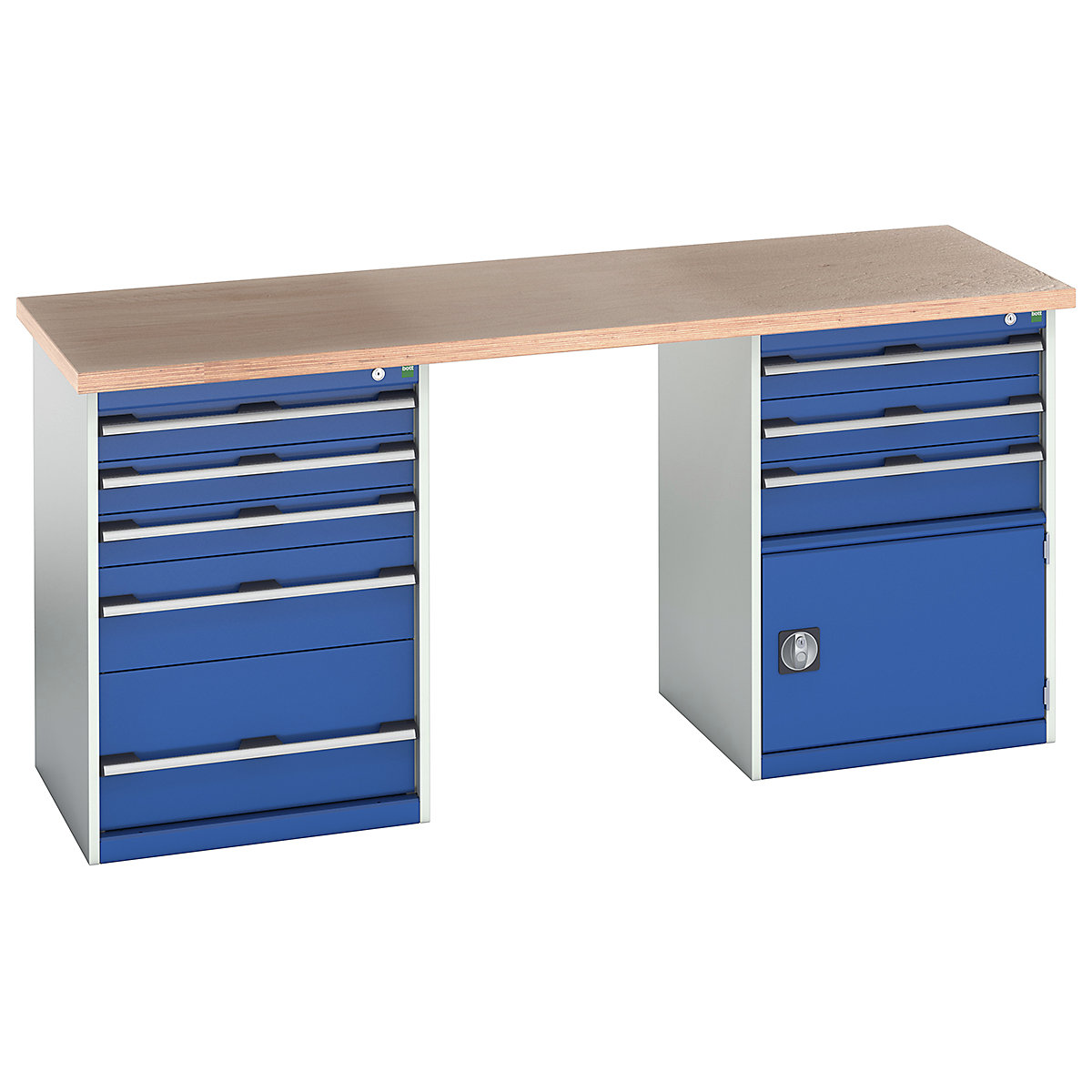 Bott Cubio Pedestal Island Benches | 2000 Wide