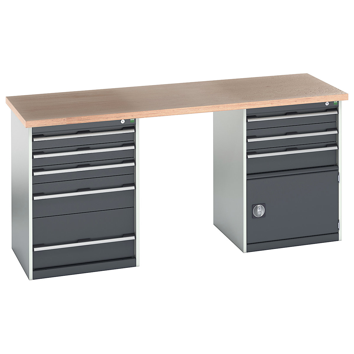 Bott Cubio Pedestal Island Benches | 2000 Wide