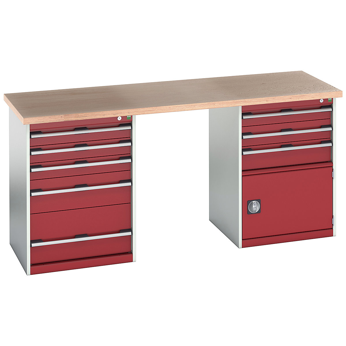 Bott Cubio Pedestal Island Benches | 2000 Wide