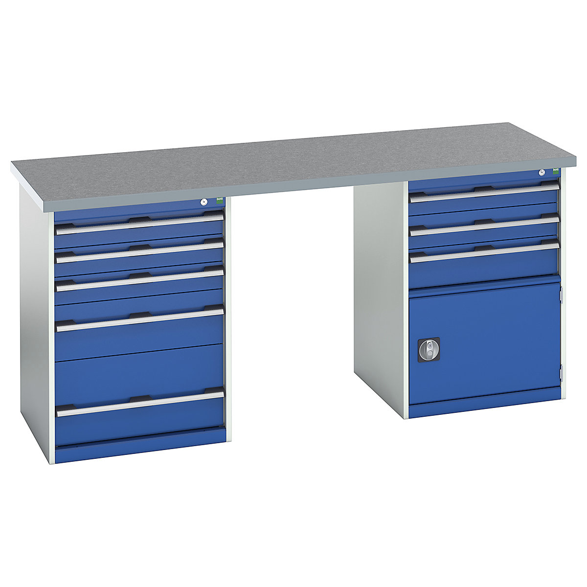 Bott Cubio Pedestal Island Benches | 2000 Wide