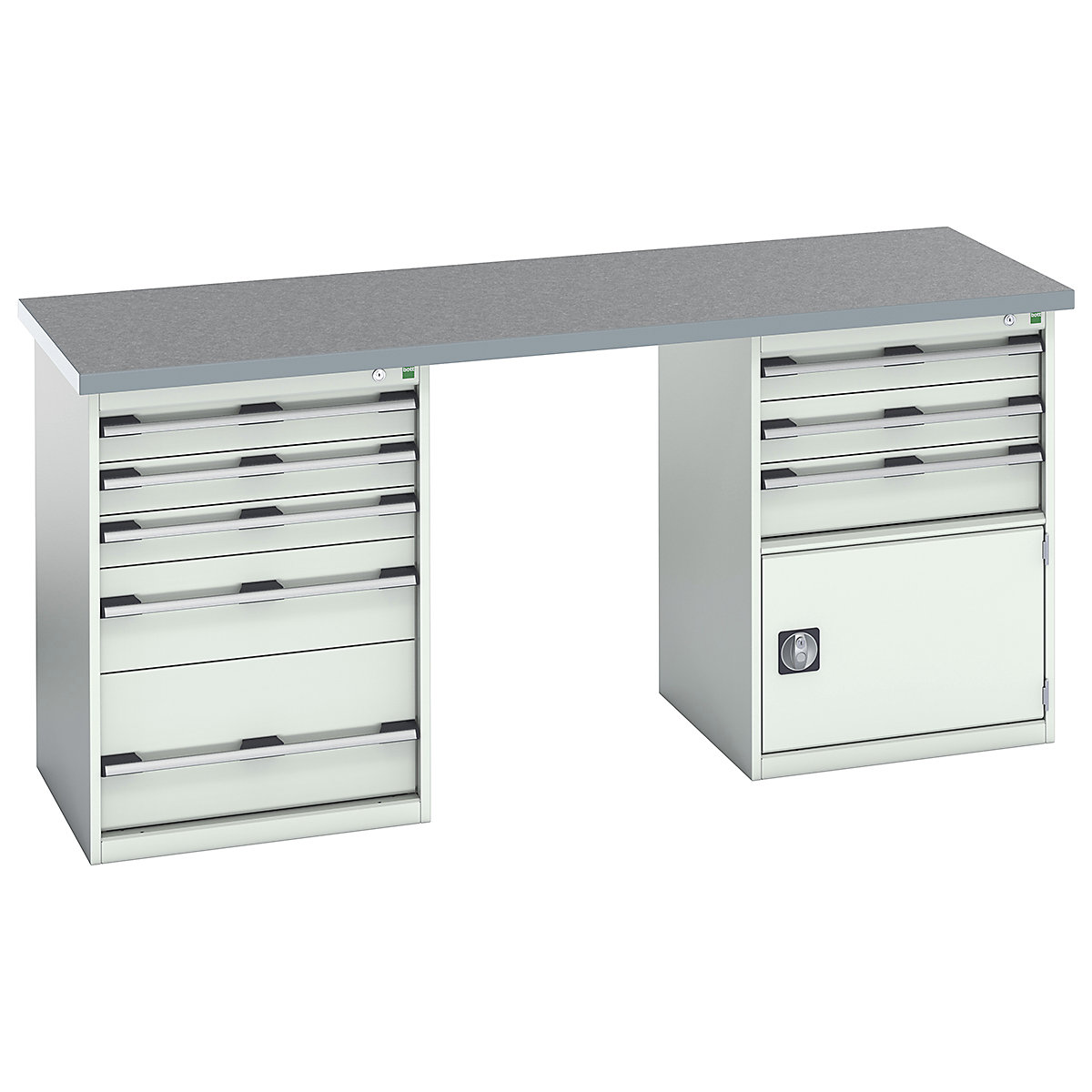 Bott Cubio Pedestal Island Benches | 2000 Wide