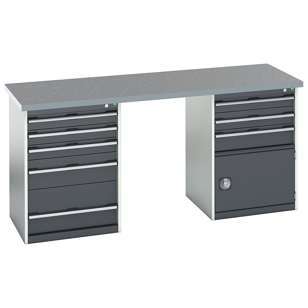 Bott Cubio Pedestal Island Benches | 2000 Wide