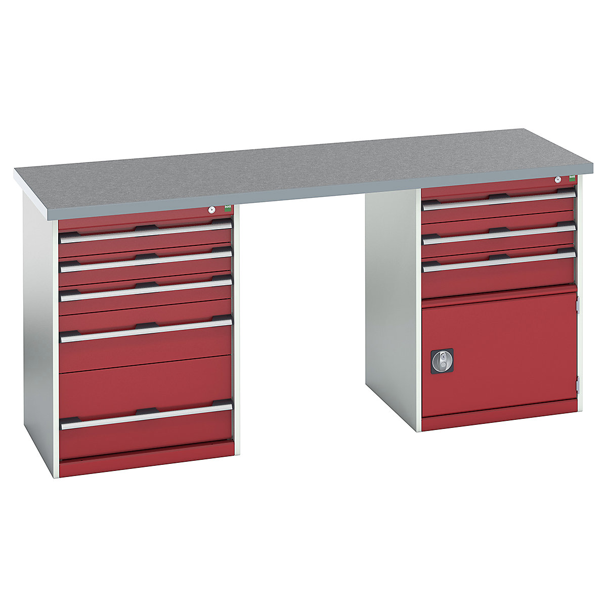 Bott Cubio Pedestal Island Benches | 2000 Wide