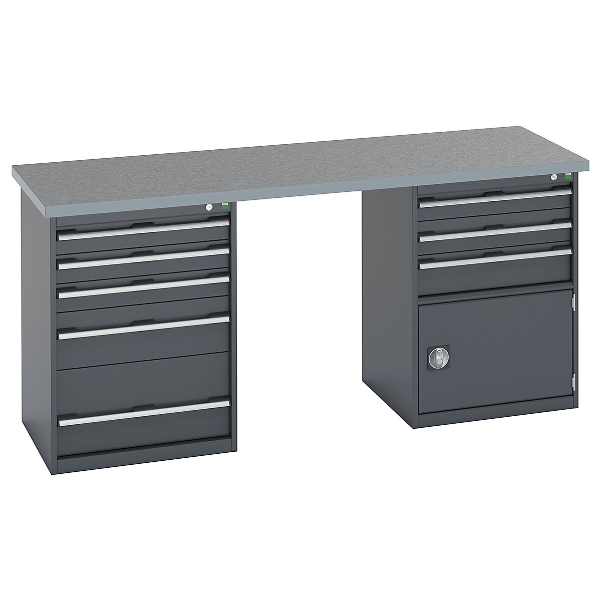 Bott Cubio Pedestal Island Benches | 2000 Wide