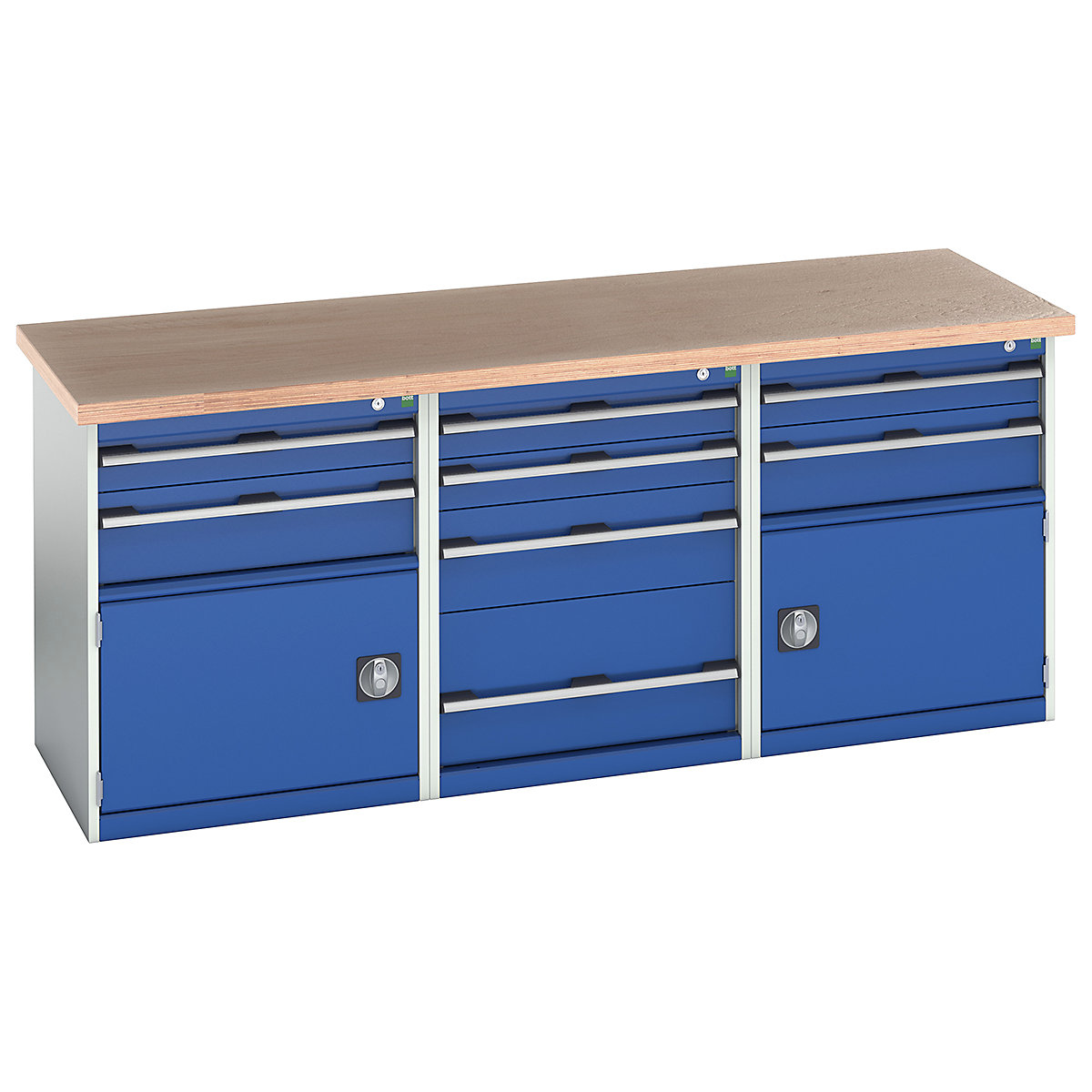 Bott Cubio Pedestal Island Benches | 2000 Wide