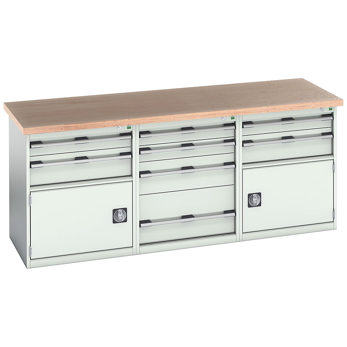 Bott Cubio Pedestal Island Benches | 2000 Wide