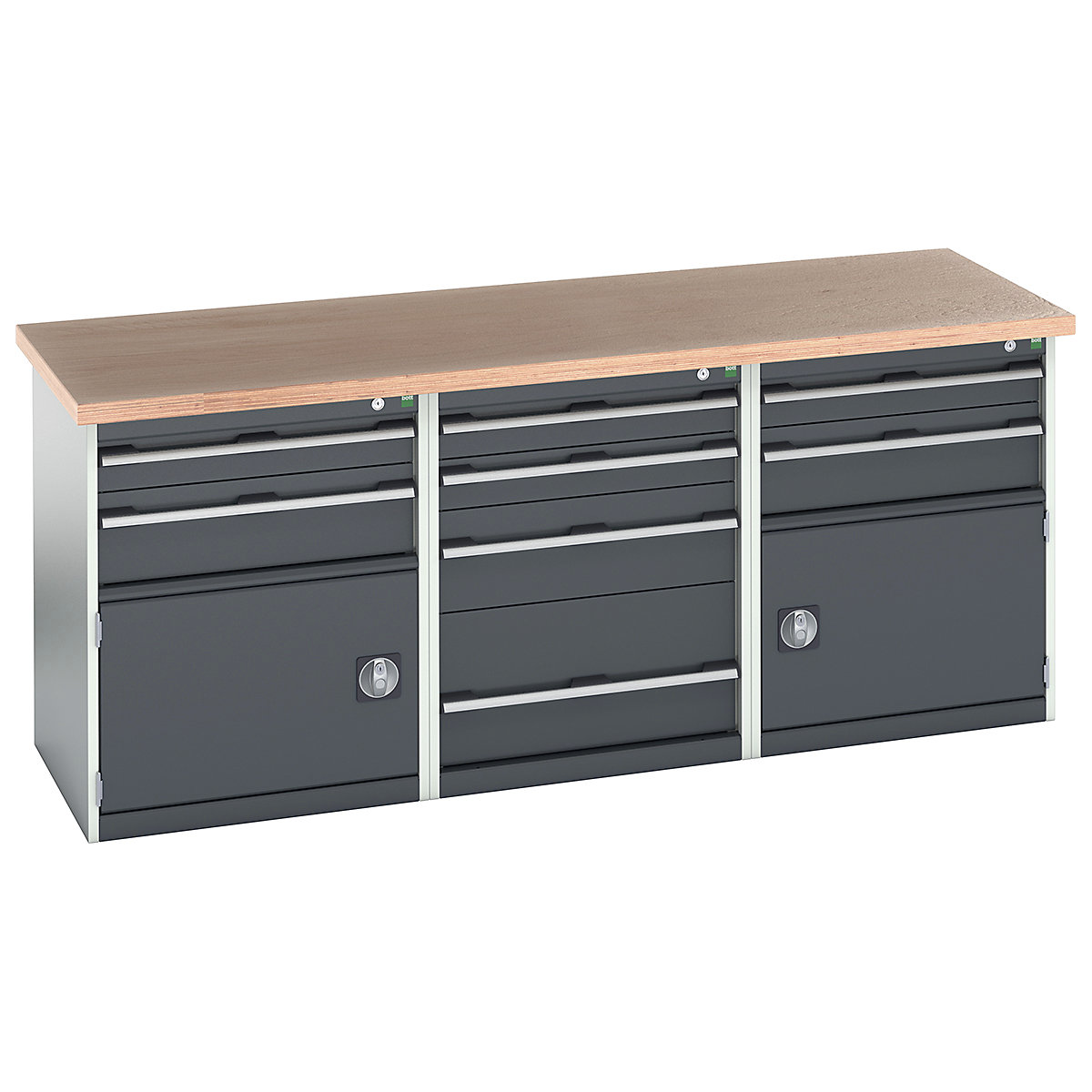 Bott Cubio Pedestal Island Benches | 2000 Wide
