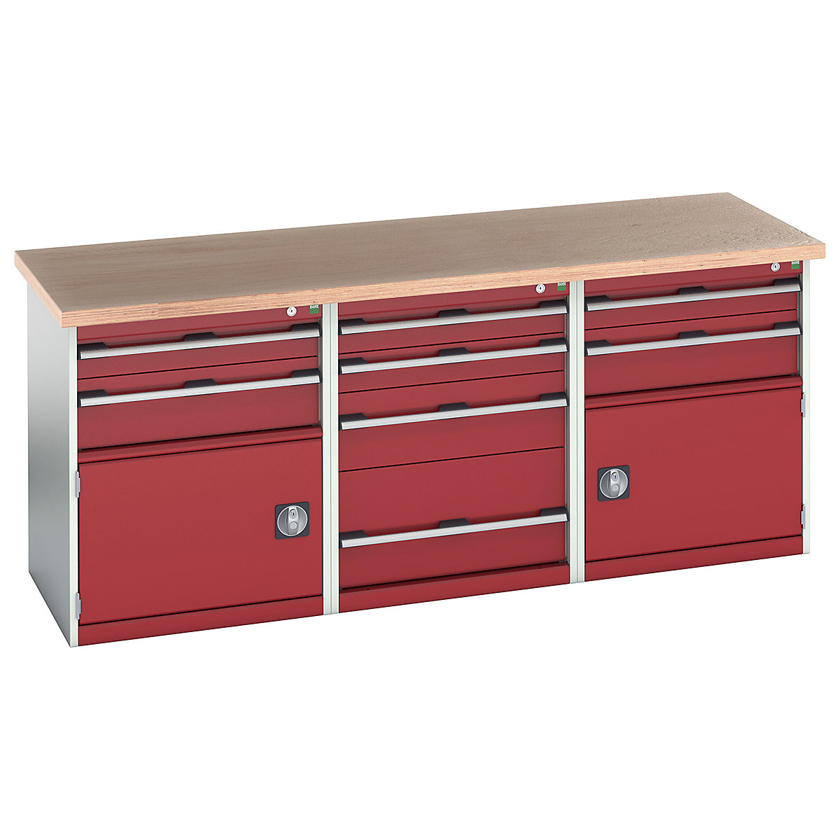 Bott Cubio Pedestal Island Benches | 2000 Wide
