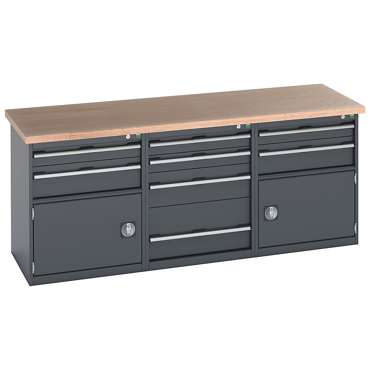 Bott Cubio Pedestal Island Benches | 2000 Wide