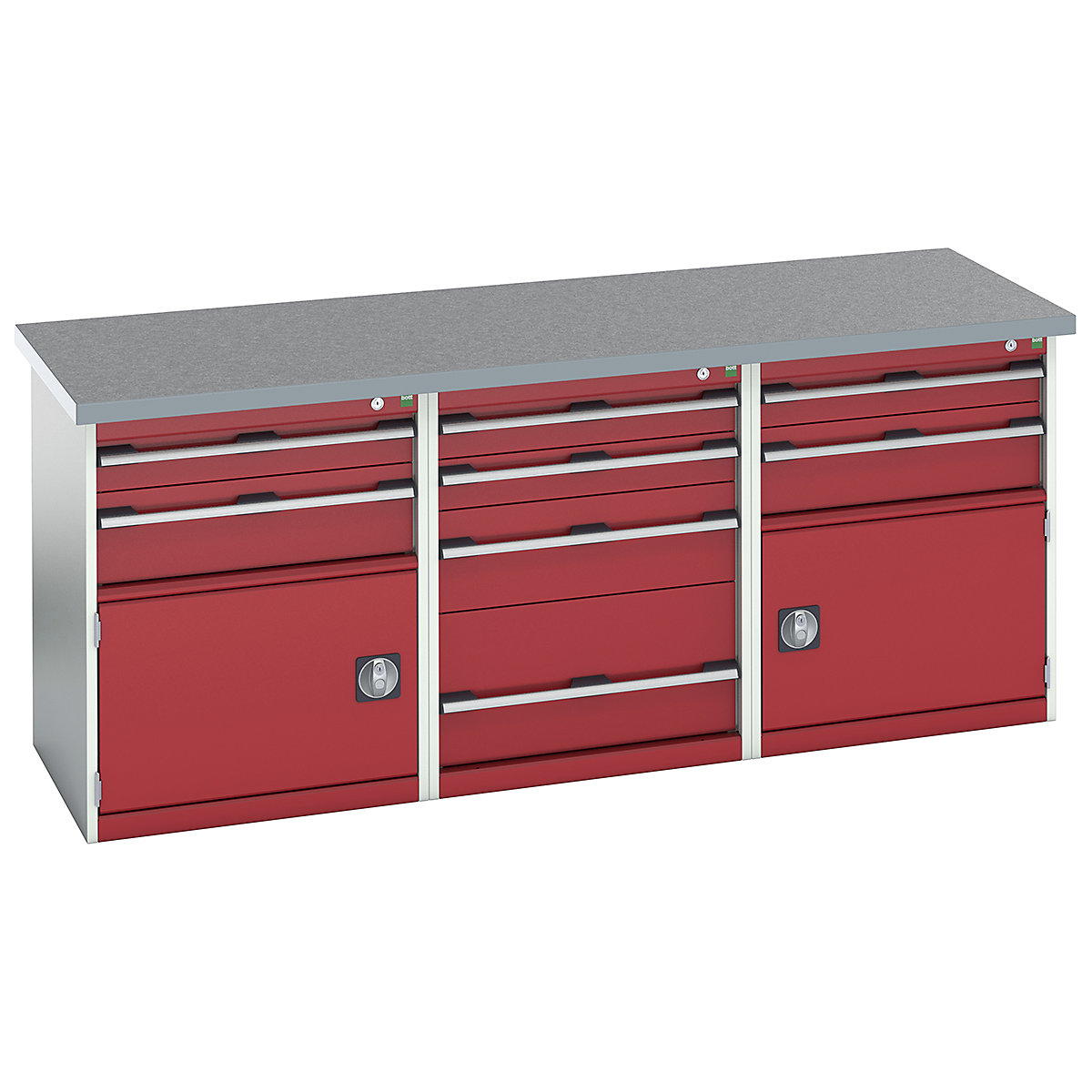 Bott Cubio Pedestal Island Benches | 2000 Wide