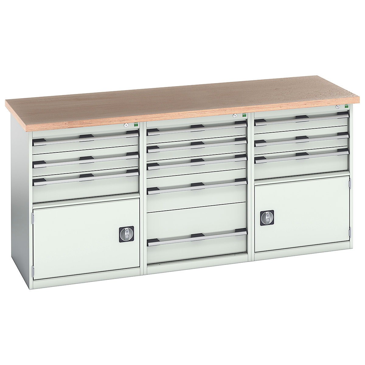 Bott Cubio Pedestal Island Benches | 2000 Wide
