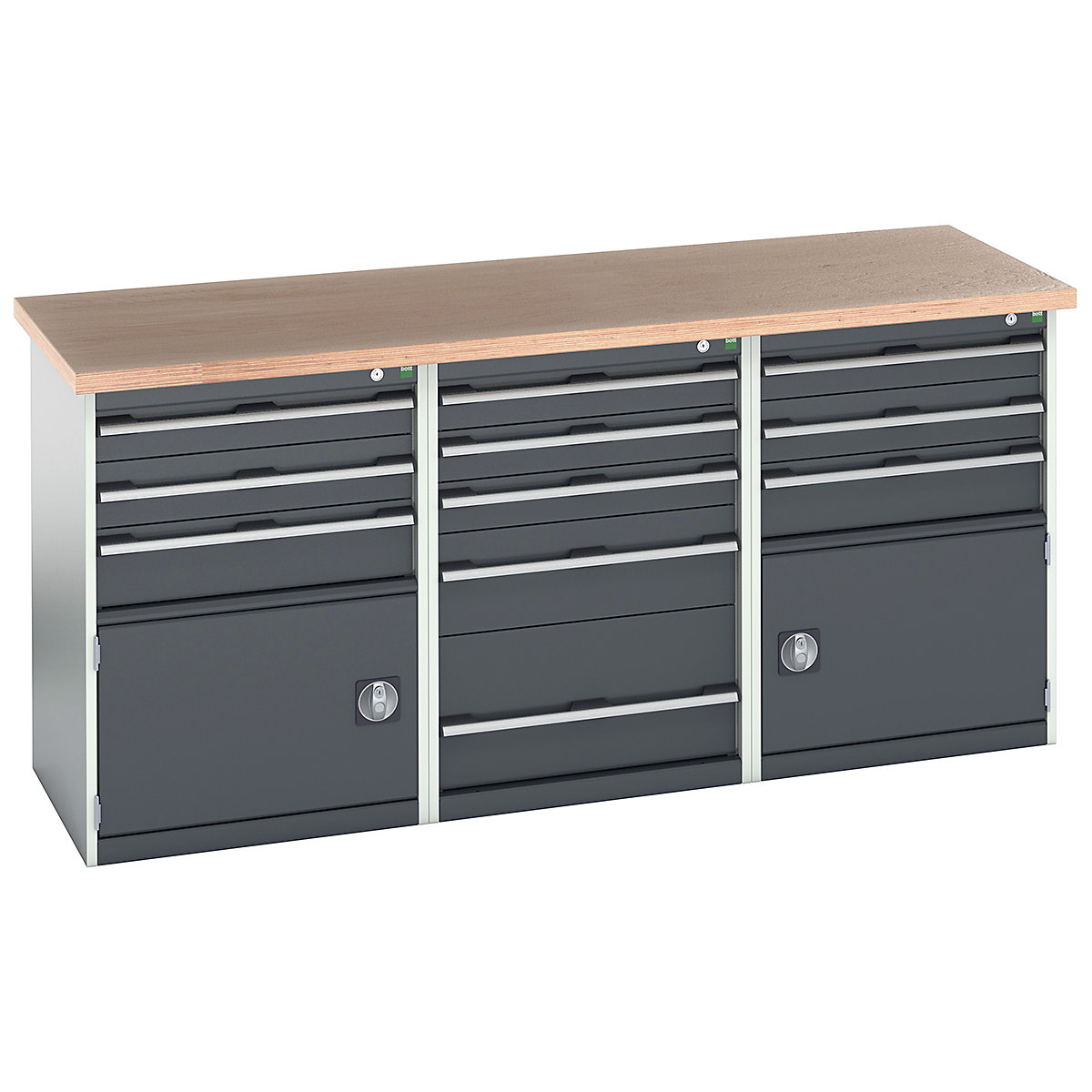 Bott Cubio Pedestal Island Benches | 2000 Wide