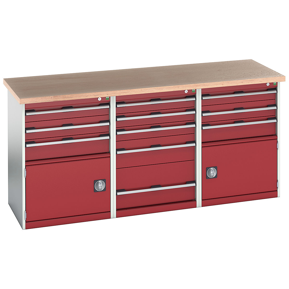 Bott Cubio Pedestal Island Benches | 2000 Wide