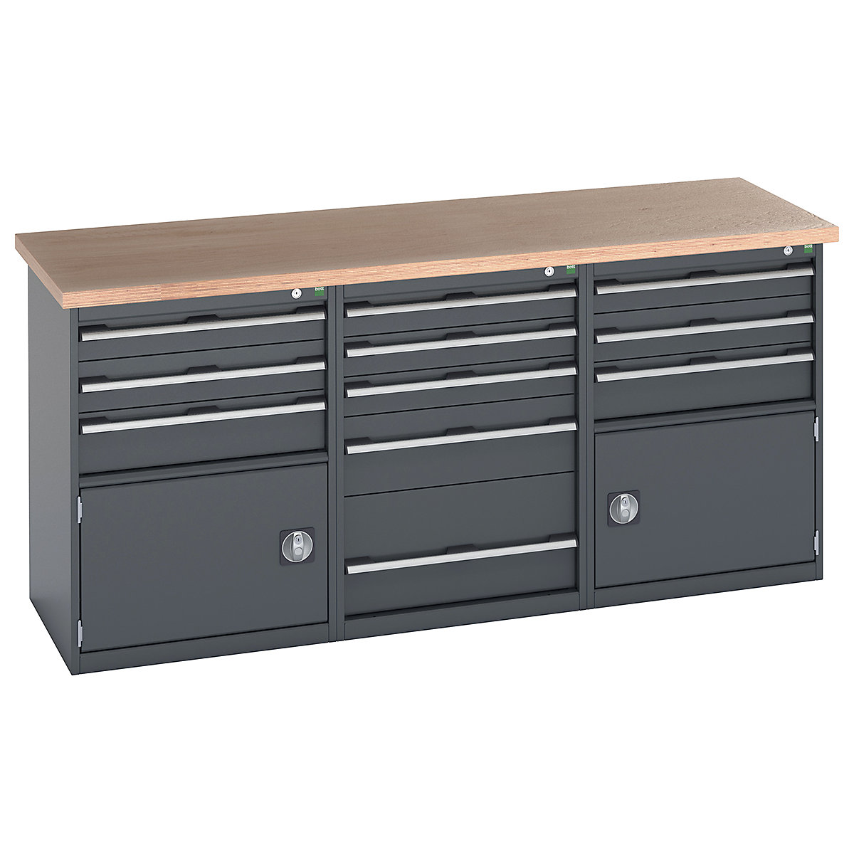 Bott Cubio Pedestal Island Benches | 2000 Wide