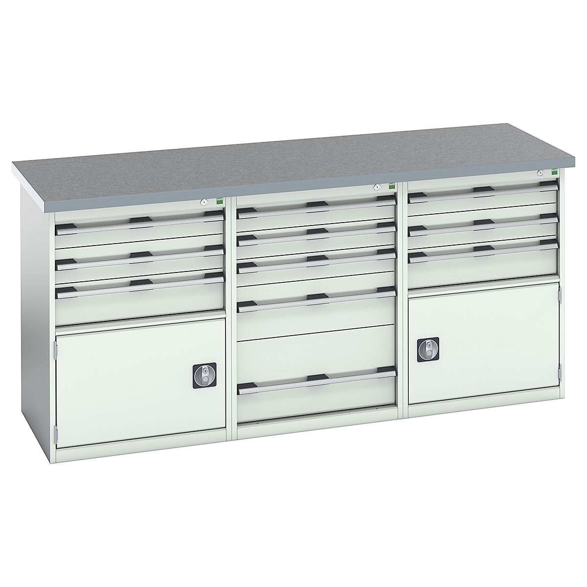 Bott Cubio Pedestal Island Benches | 2000 Wide