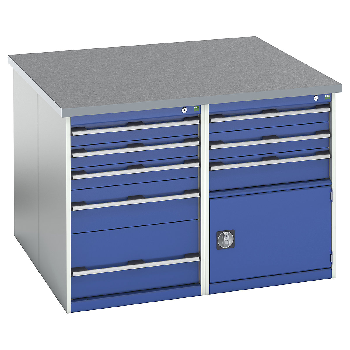 Bott Cubio Pedestal Island Benches | Square