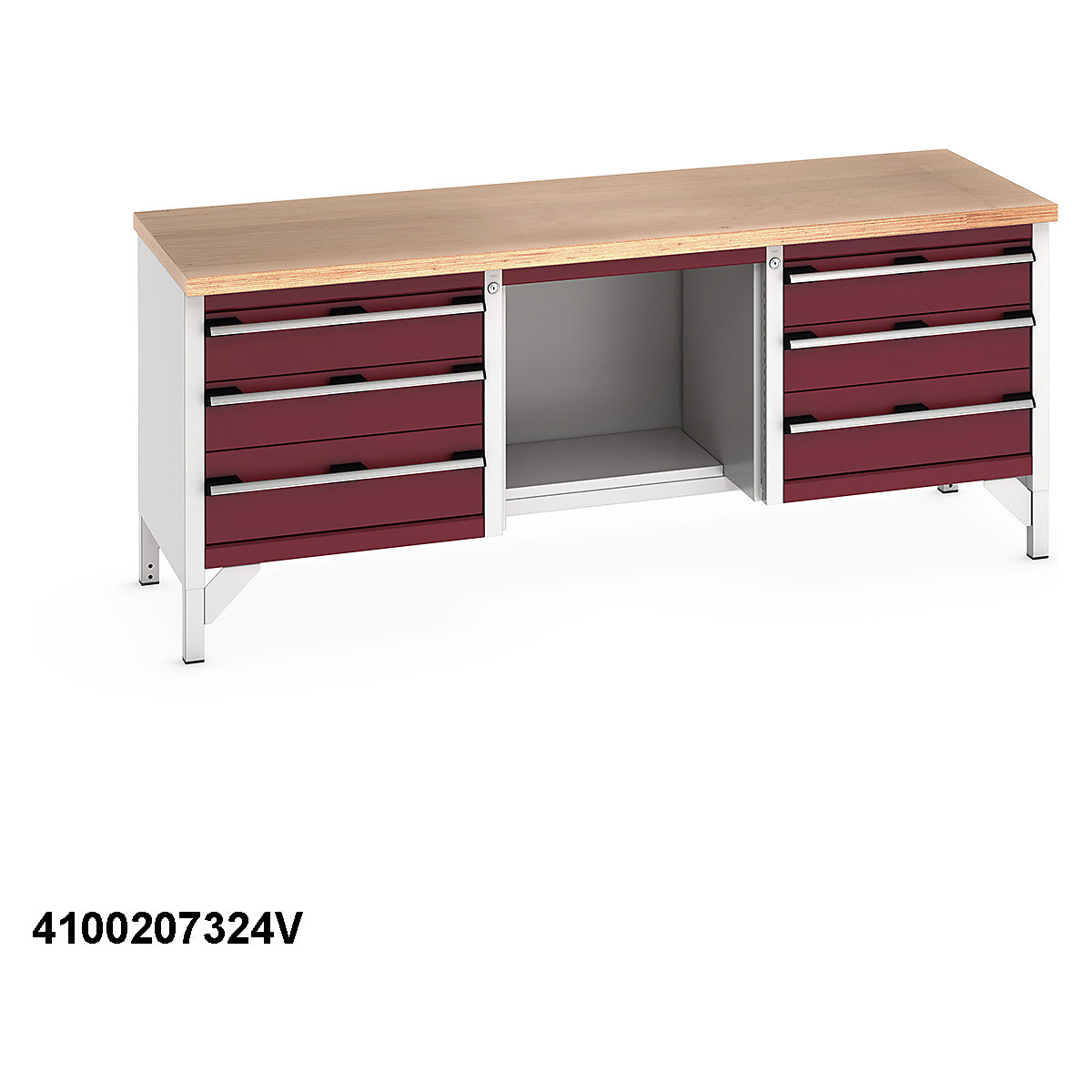 Bott Cubio Storage Bench | 2000 Wide (Product illustration 13)-12