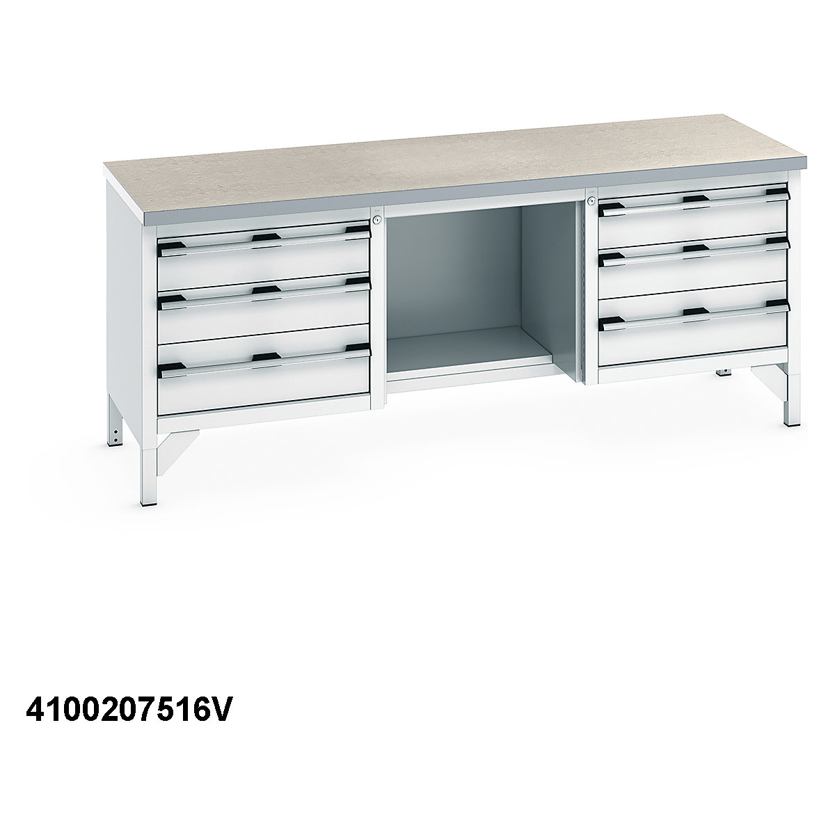 Bott Cubio Storage Bench | 2000 Wide (Product illustration 15)-14