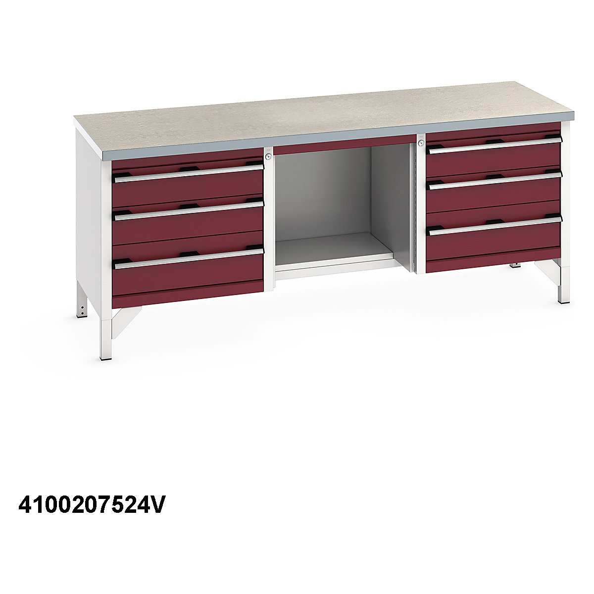 Bott Cubio Storage Bench | 2000 Wide (Product illustration 17)-16