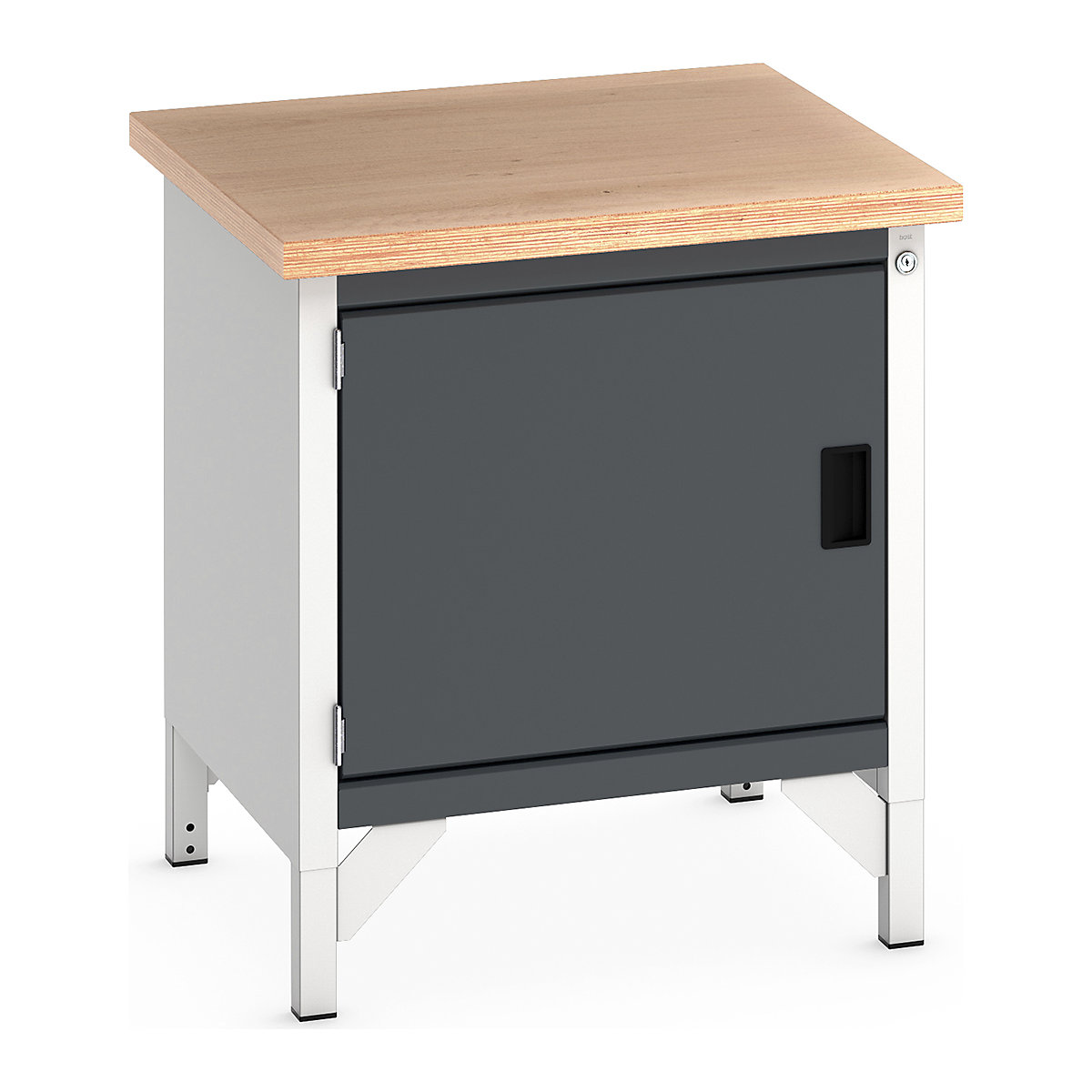 Bott Cubio Storage Bench | 750 Wide, Bott Cubio Storage Bench | 750 Wide, Bott Cubio Storage Bench | 840h x 750w x 750d mm | 1x 500 Cupboard | Anthracite Grey | MPX Worktop-2