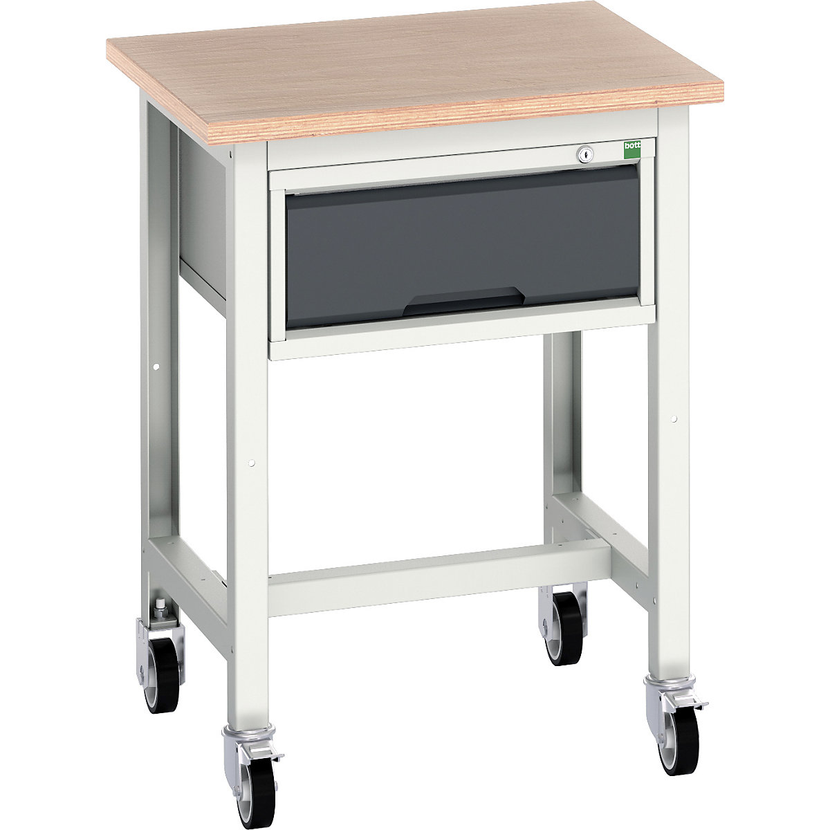 Bott Verso Mobile Workstands, Bott Verso Mobile Workstands, Bott Verso Mobile Workstand | 1 Drawer | 930h x 700w x 600d mm | Anthracite Grey | MPX Worktop | 300kg UDL-3
