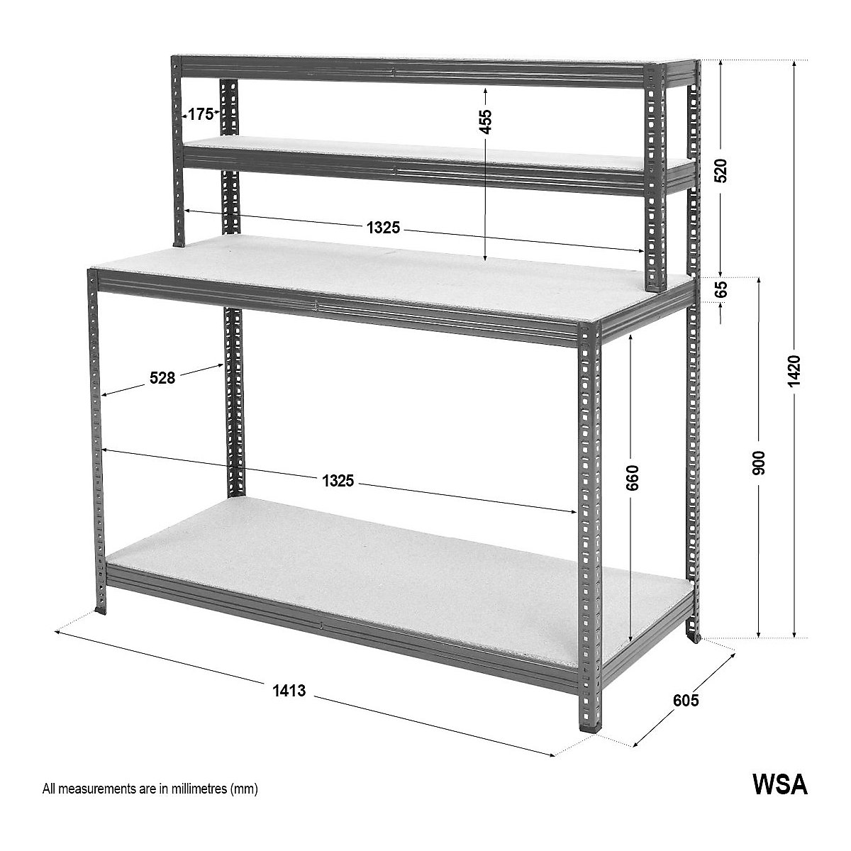 BiGDUG Essentials Industrial Workstation | 300kg UDL (Product illustration 6)-5