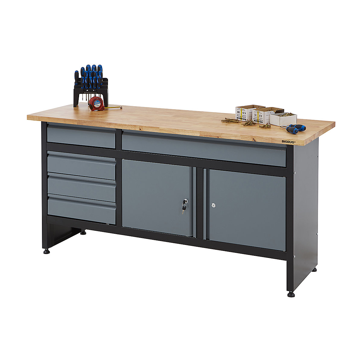 BiGDUG Garage Drawer Cabinet Workbench