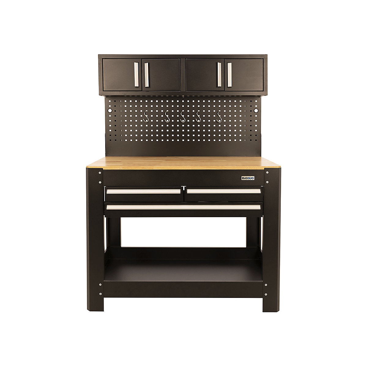 BiGDUG Pro Workbench with Tool Panel & Top Cabinets (Product illustration 2)-1