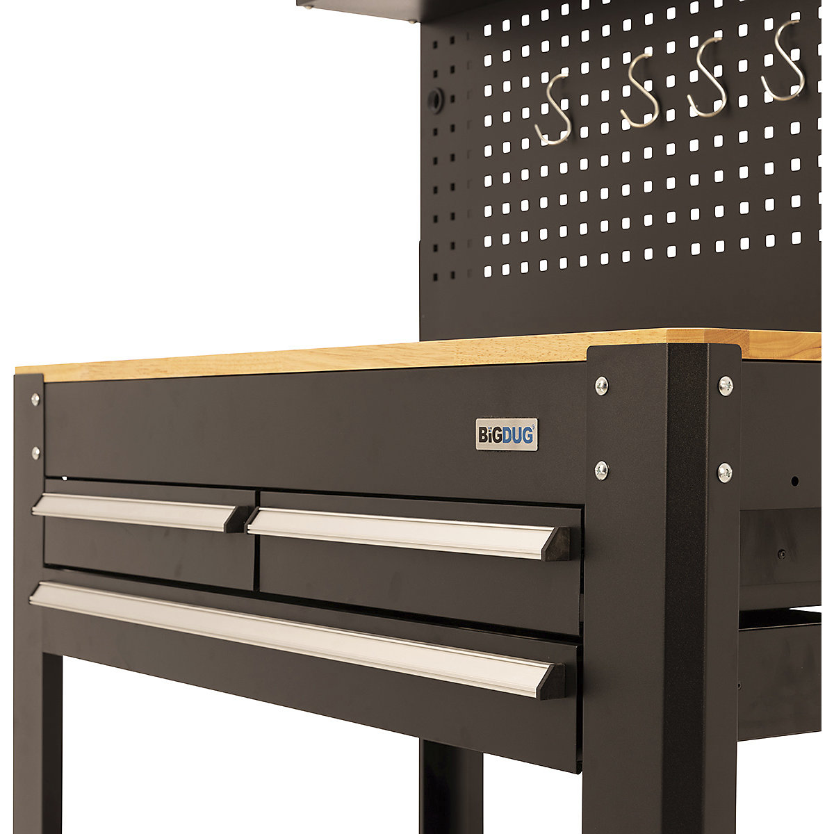 BiGDUG Pro Workbench with Tool Panel & Top Cabinets (Product illustration 4)-3