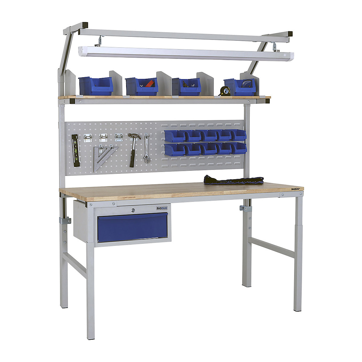 BiGDUG Medium Duty Height Adjustable Complete Workstations (Product illustration 2)-1