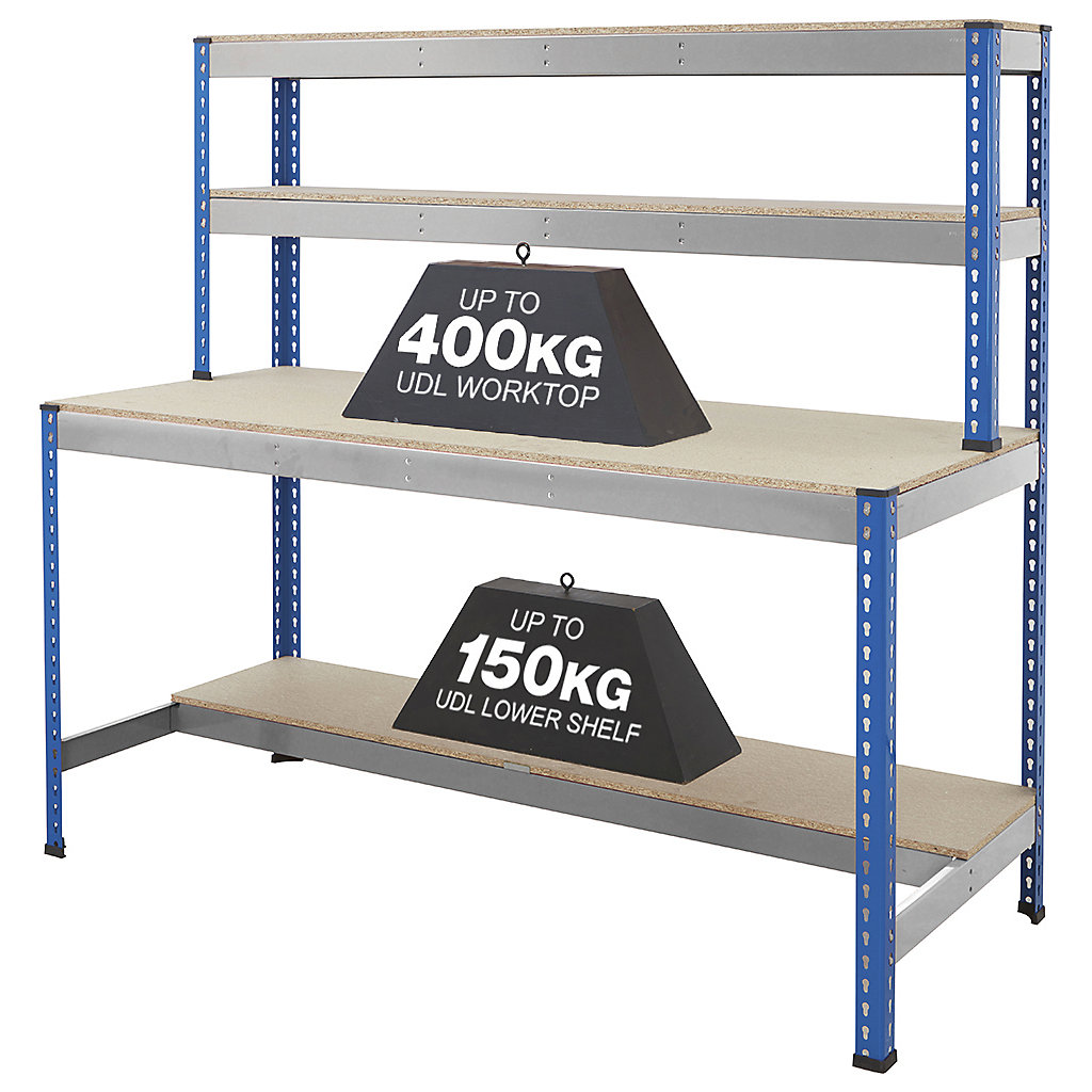 BiG400 Workstation | Chipboard Worktop | 1677h x 1525w x 610d mm | T ...