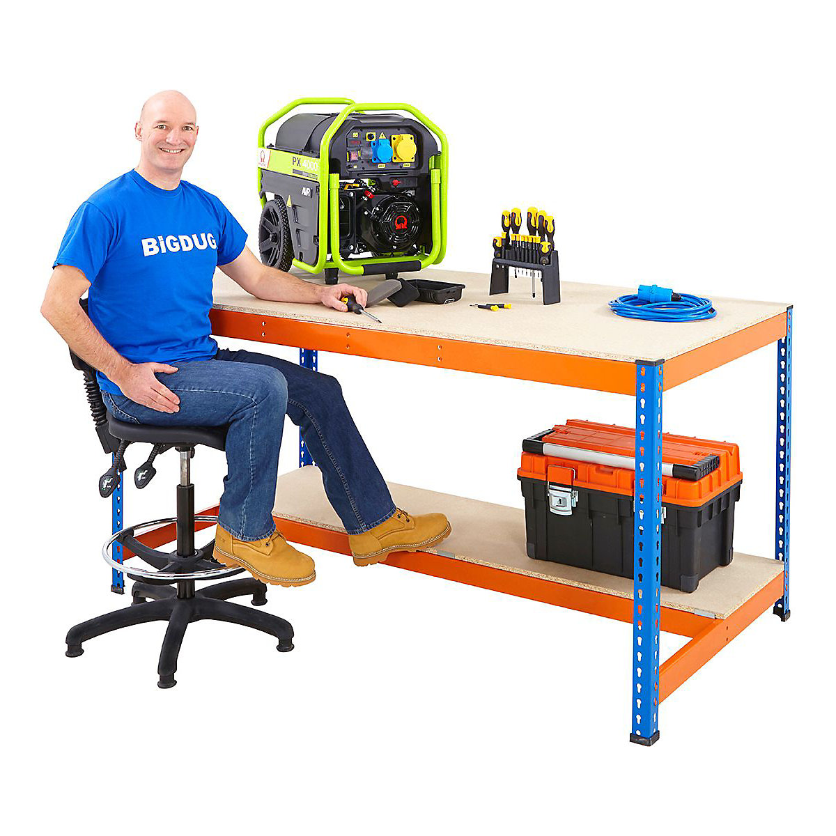BiG400 Blue & Orange Workbenches (Product illustration 4)-3