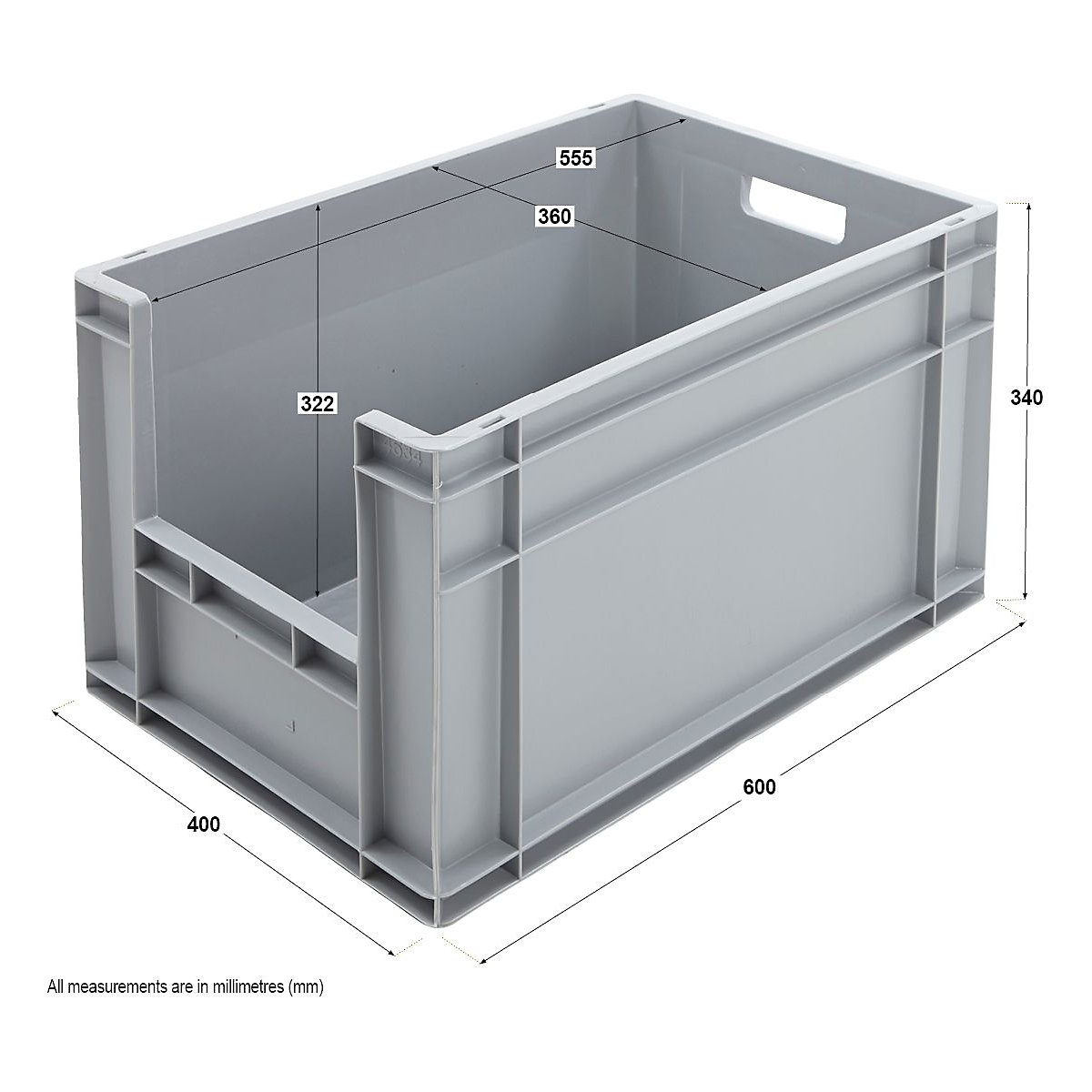 BiG400 Workbench With Euro Pick Bins | Blue & Galvanised (Product illustration 9)-8