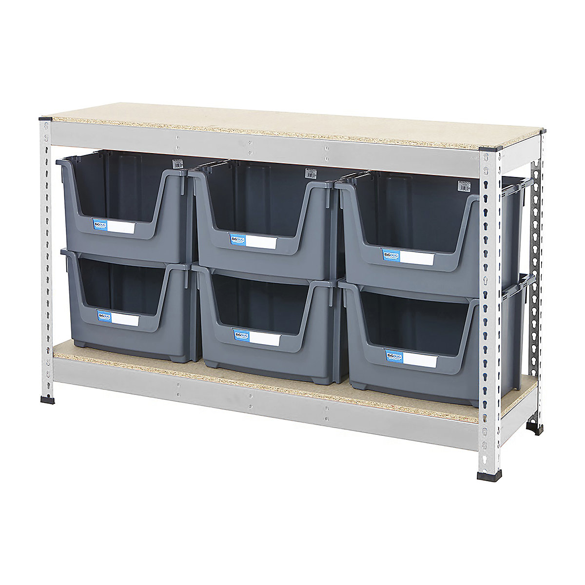 BiG400 Workbench With Pick Bins | Galvanised