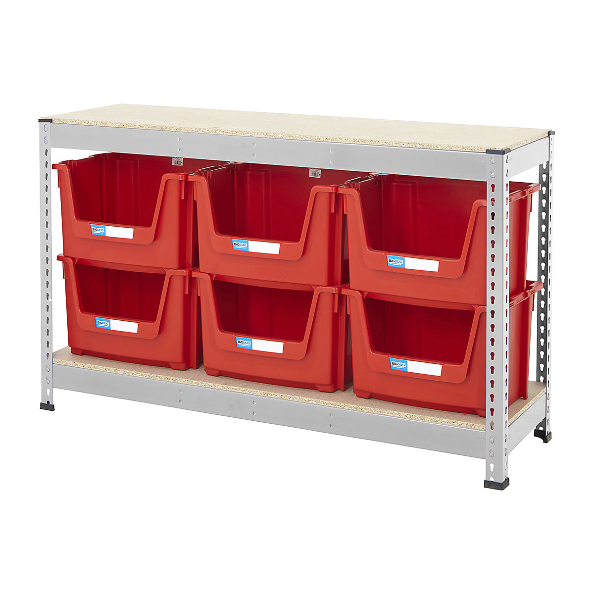 BiG400 Workbench With Pick Bins | Galvanised