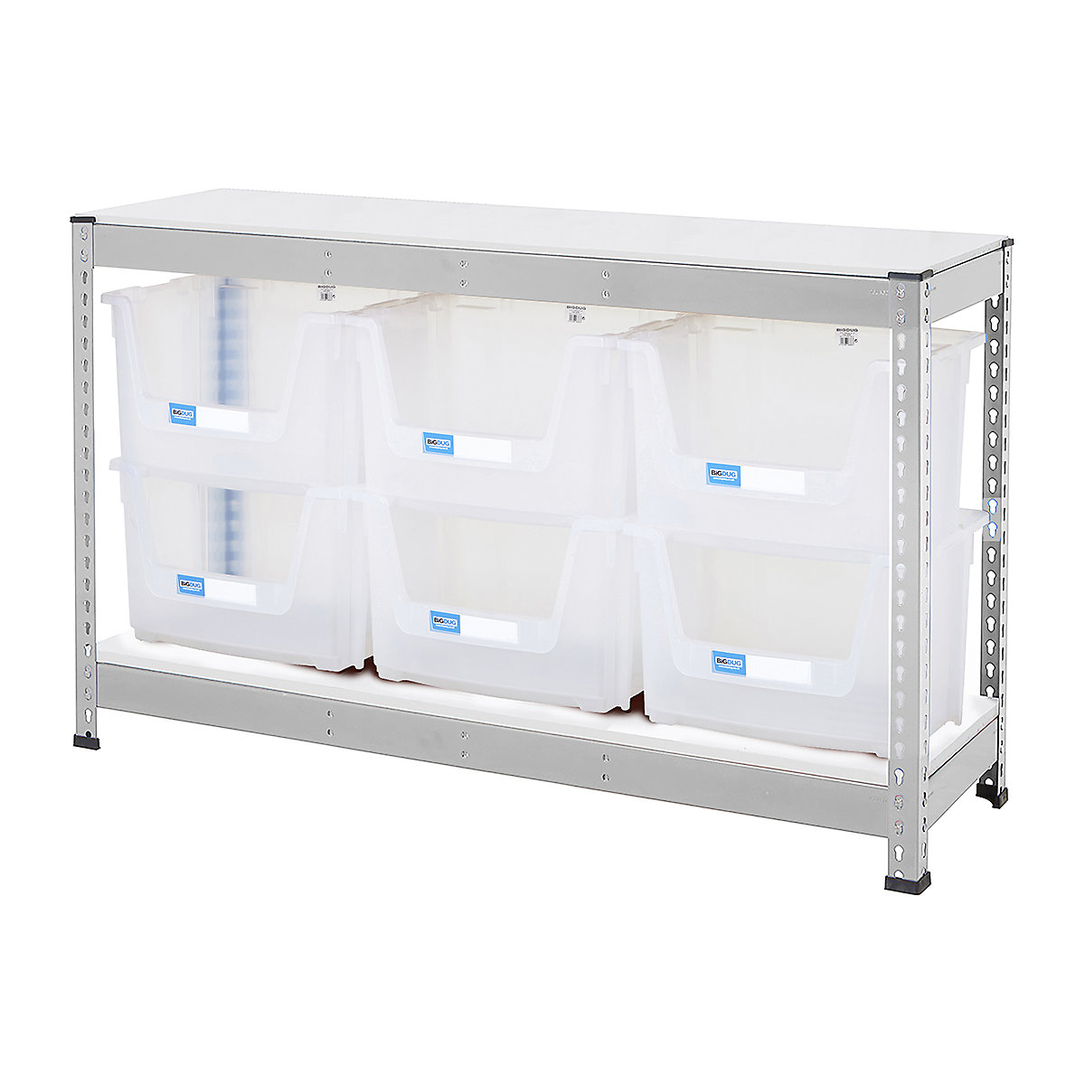 BiG400 Workbench With Pick Bins | Galvanised