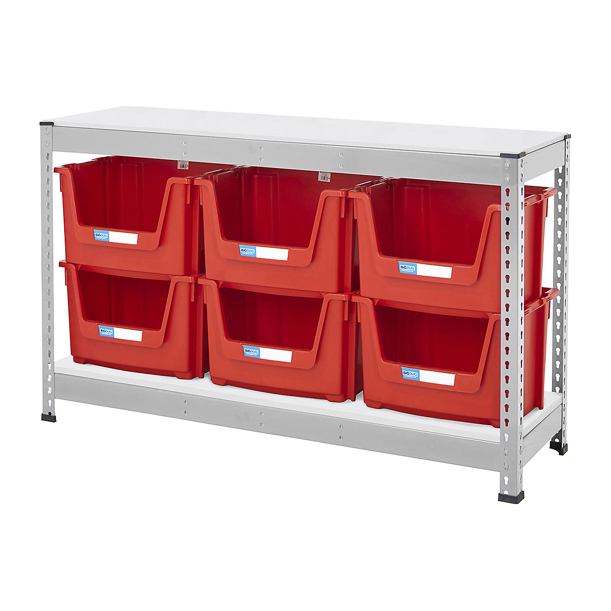 BiG400 Workbench With Pick Bins | Galvanised (Product illustration 4)-3