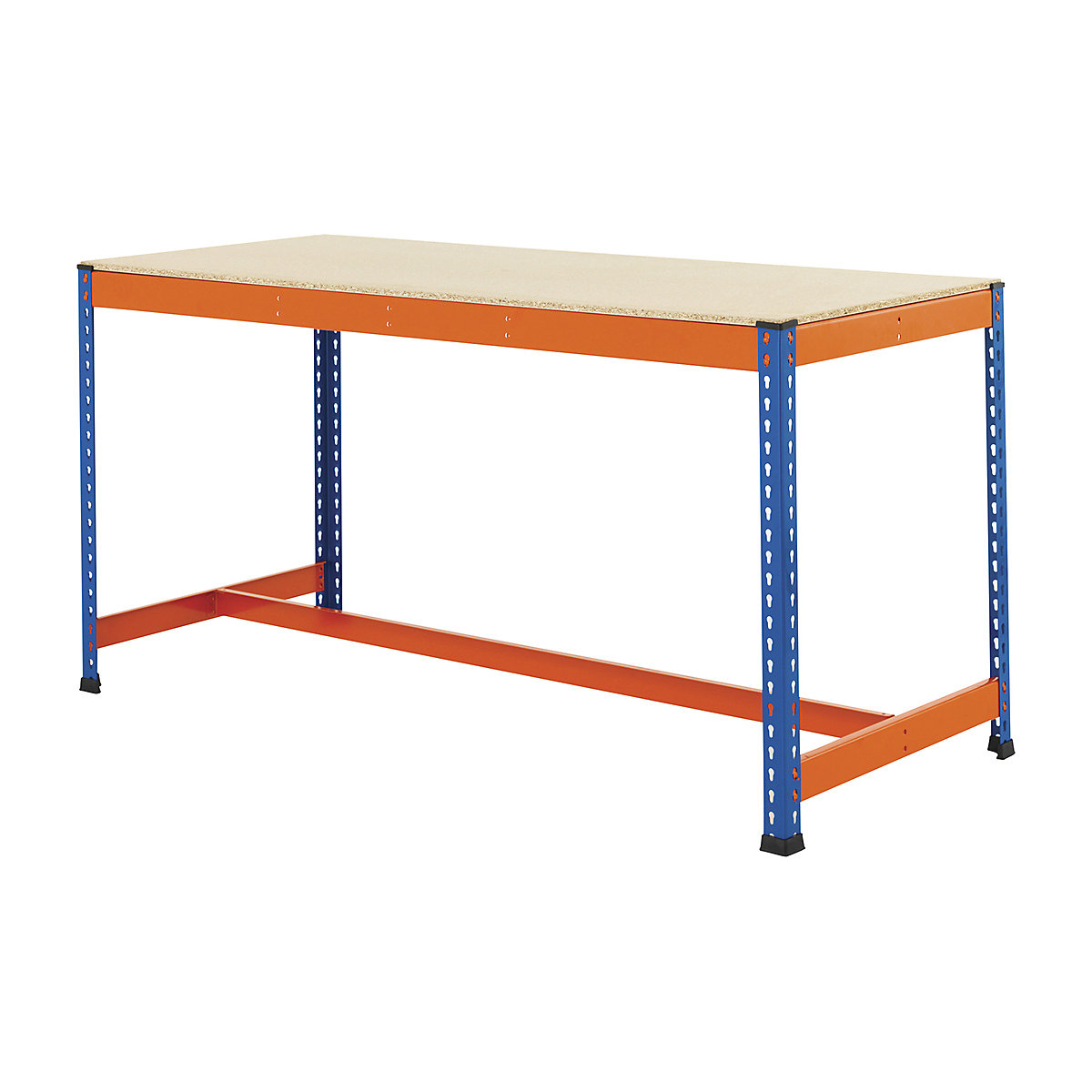 BiG400 Workbenches, BiG400 Workbenches, BiG400 Workbench | Chipboard Worktop | 915h x 1220w x 610d mm | T-Bar Base | 400kg UDL | Blue & Orange-7