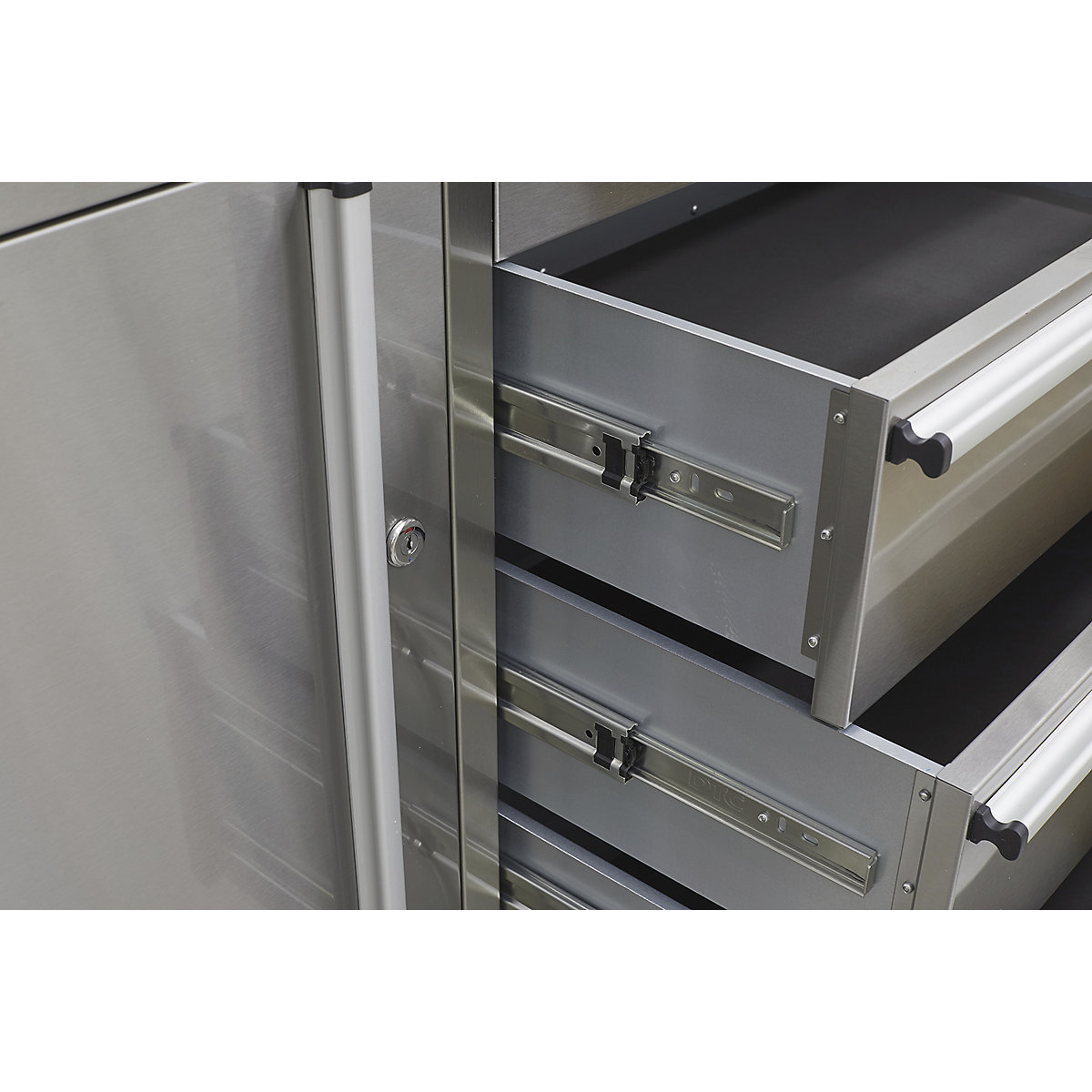Sealey Premier Mobile Stainless Steel Tool Cabinet | 4 Drawer (Product illustration 4)-3