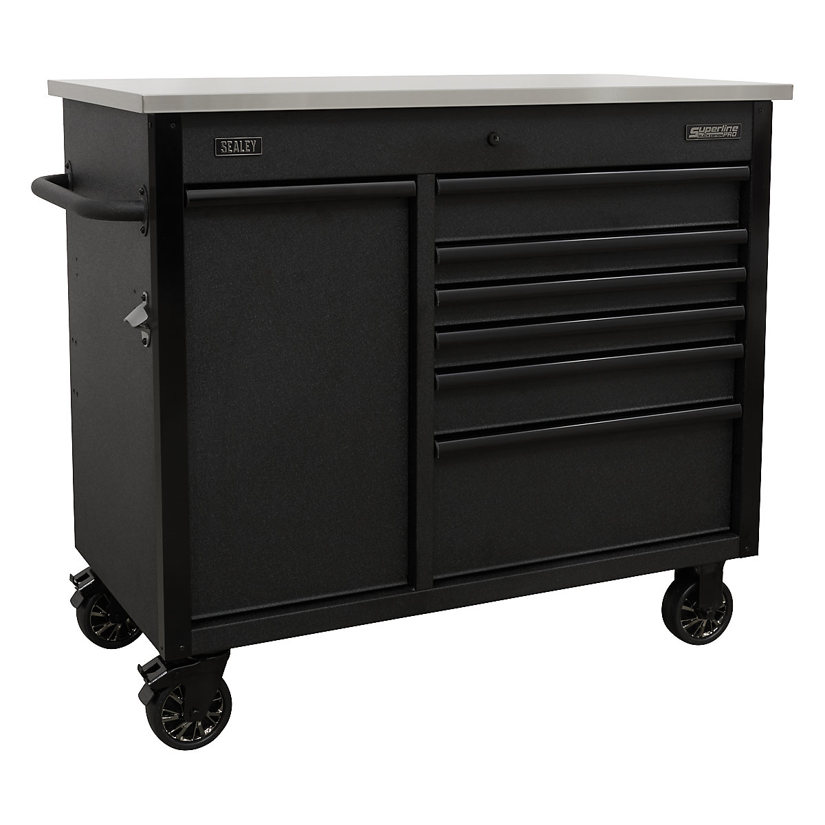 Sealey Superline Pro Mobile Tool Cabinet with Power Tool Charging Drawer | 7 Drawer (Product illustration 2)-1