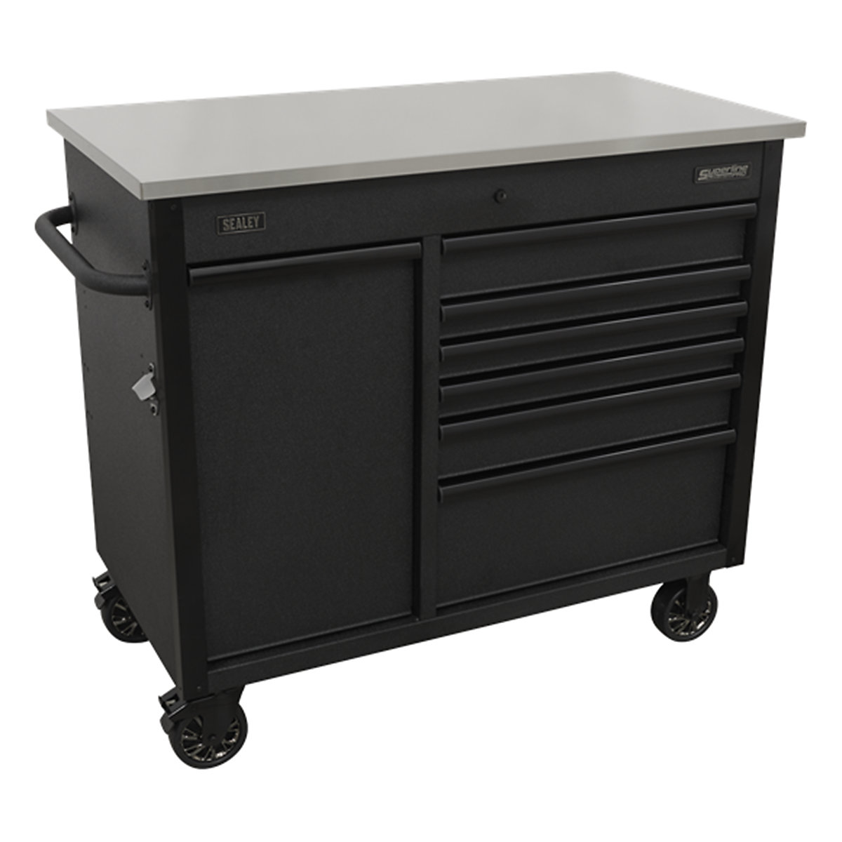 Sealey Superline Pro Mobile Tool Cabinet with Power Tool Charging Drawer | 7 Drawer (Product illustration 3)-2